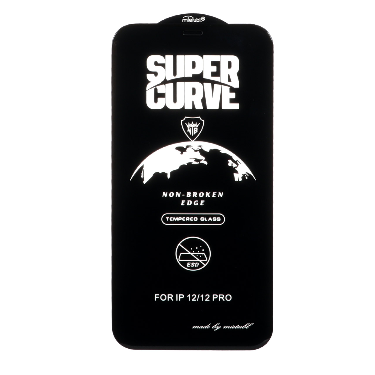 محافظ صفحه نمایش شیشه ای Full Cover ESD SUPER CURVE Mietubl مدل NTC - Apple iPhone 12 / iPhone 12 Pro